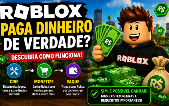 Roblox paga dinheiro de verdade